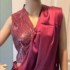 Satin Saree with Designer Blouse